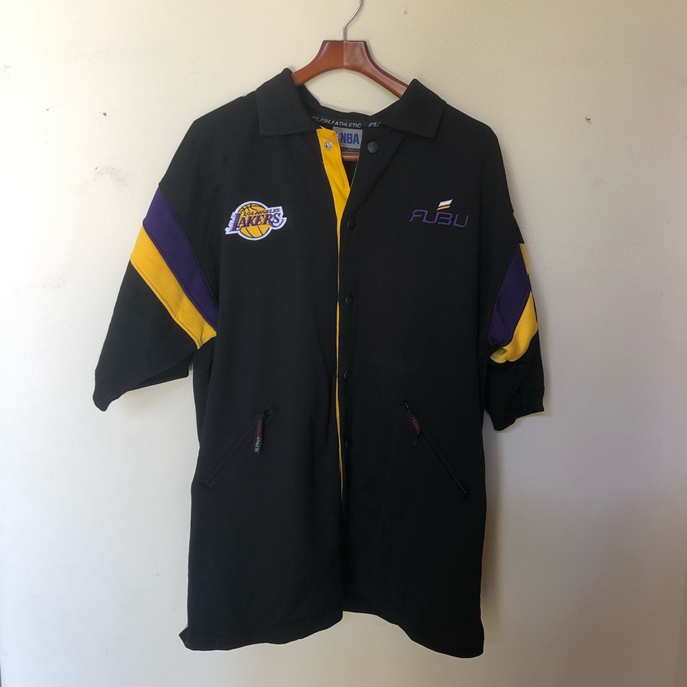 NBA Button Up Jersey 05 Lakers Size Men XL Fubu Athletic
